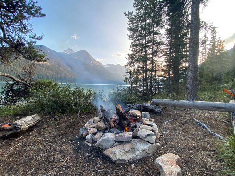 Backcountry camping